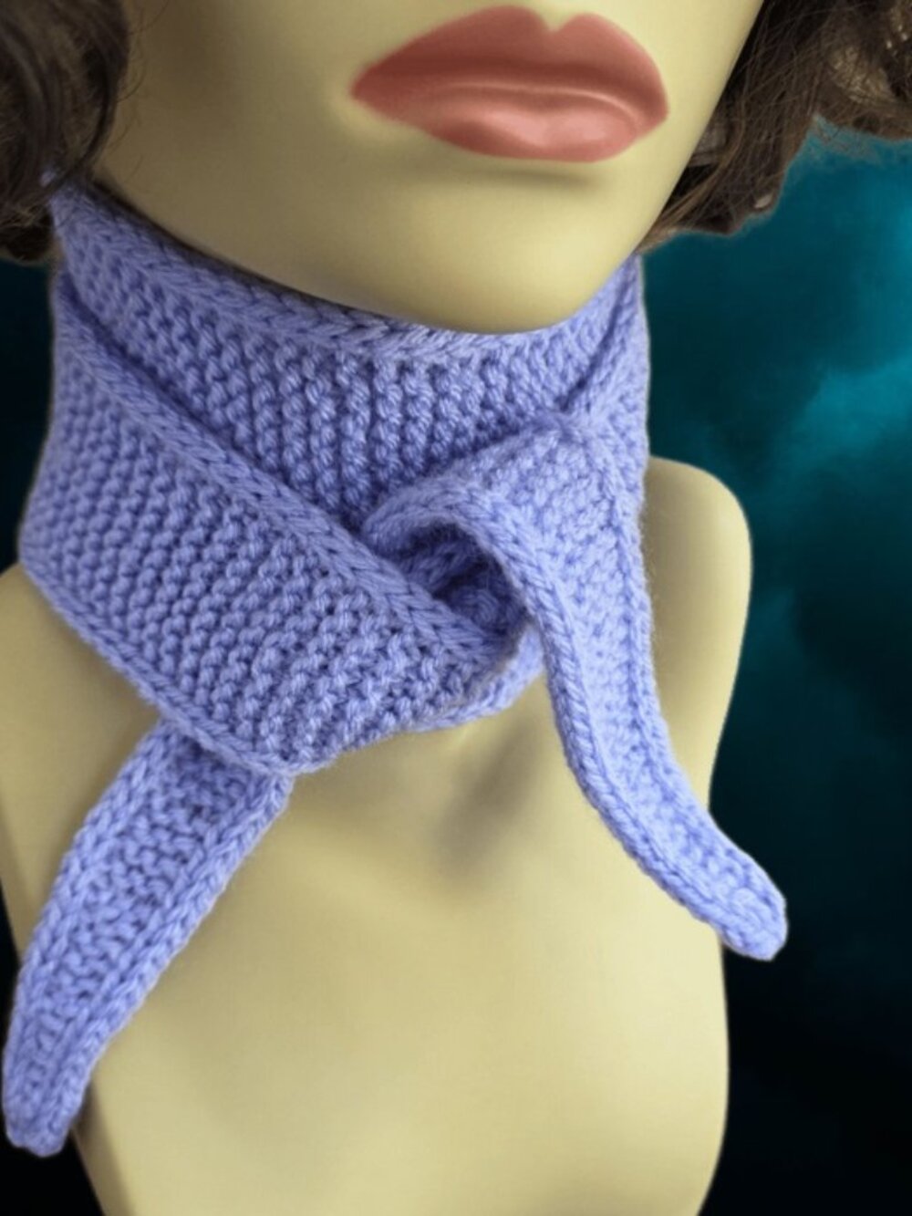 Neck scarf Sophie scarf, small scarf, spring/autumn scarf Knitted Handmade Scarf